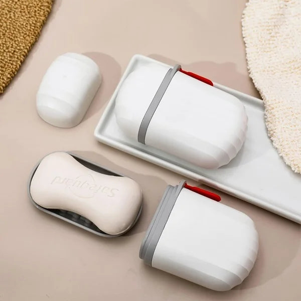 Travel Soap Container Box | Portable Waterproof & Leakproof Soap Holder Case for Bathroom, Gym & Travel