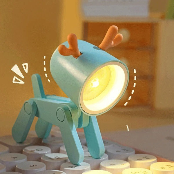 Mini Pet Night Light, Mini Folding Pet LED Night Light Lamp Table & Desktop Ornament DIY Eye Protection for Studies Living Room