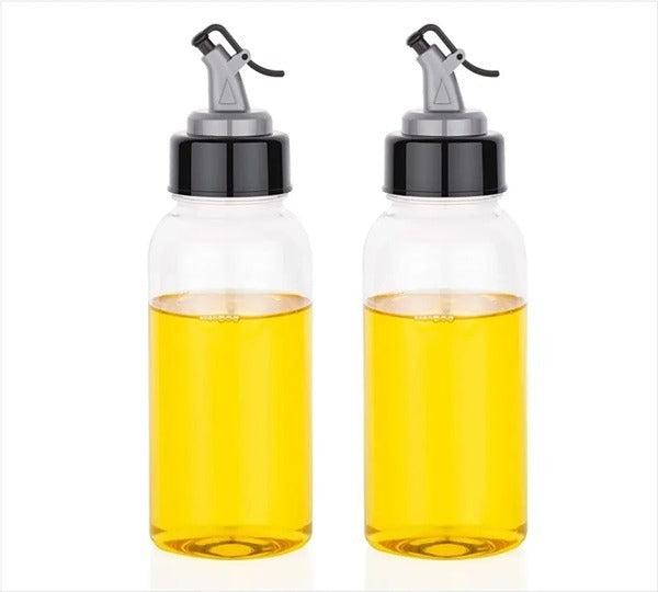 500ml Plastic Oil Dispenser Bottle with Leakproof Cork – Oil, Vinegar & Sauce Pourer for Kitchen Use(Pack of 1)