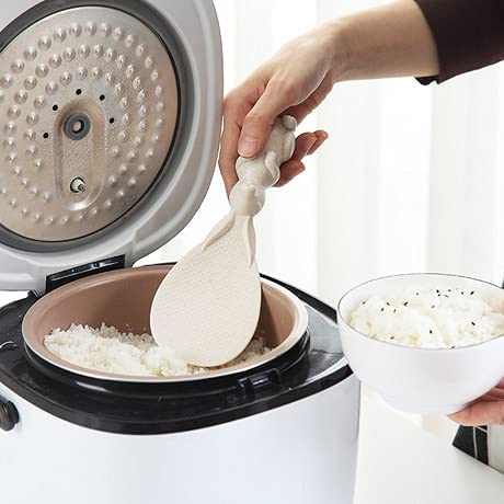 Plastic Rice Serving Scoop – Rabbit Handle Non-Stick Rice Shovel for Kitchen (Pack of 1)