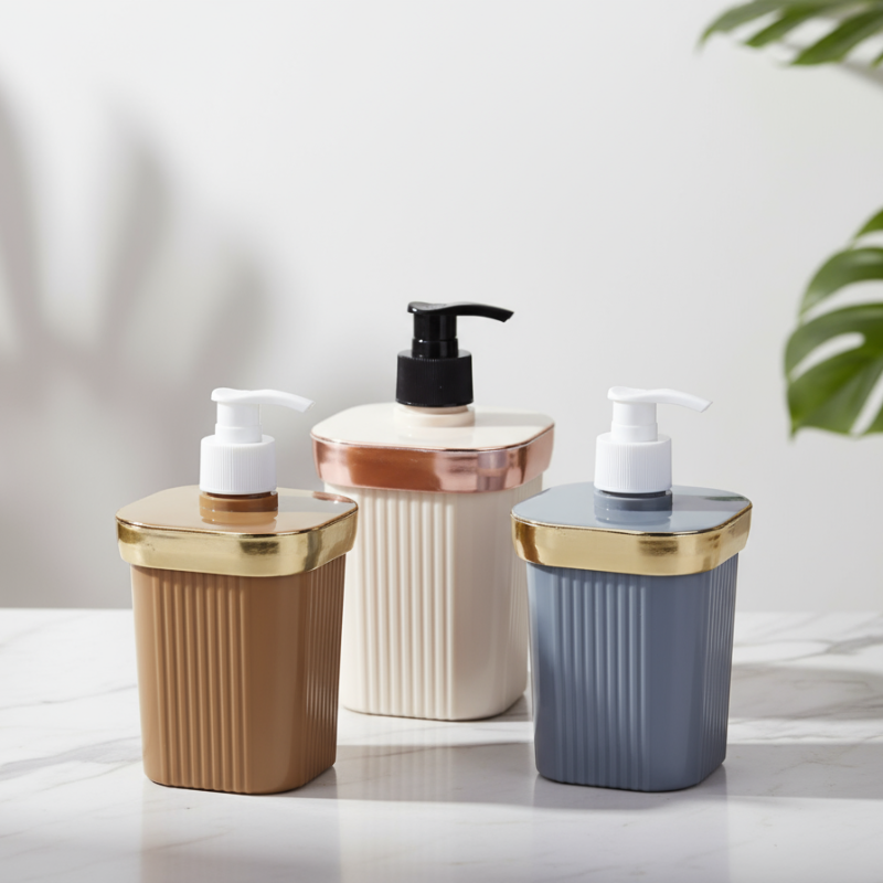 Fresh Fusion Soap Dispenser – Refillable Hand Wash & Liquid Soap Bottle for Bathroom, Kitchen & Travel (Random color-Pack of 1)