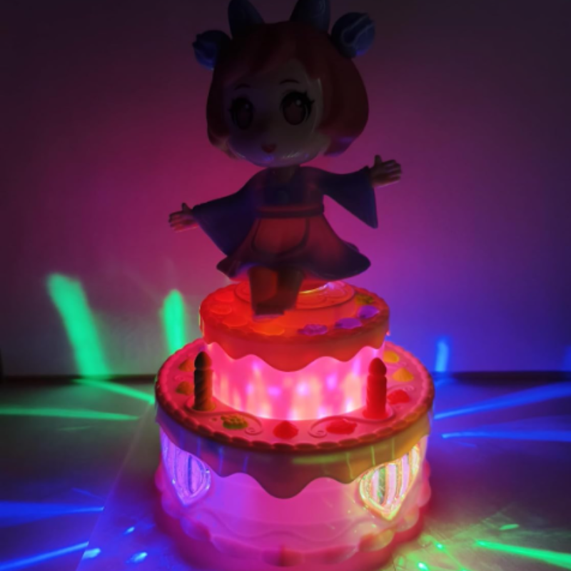 Rotate Cake Girl Electric Toy with Lights & Music – Dancing Musical Toy for Kids