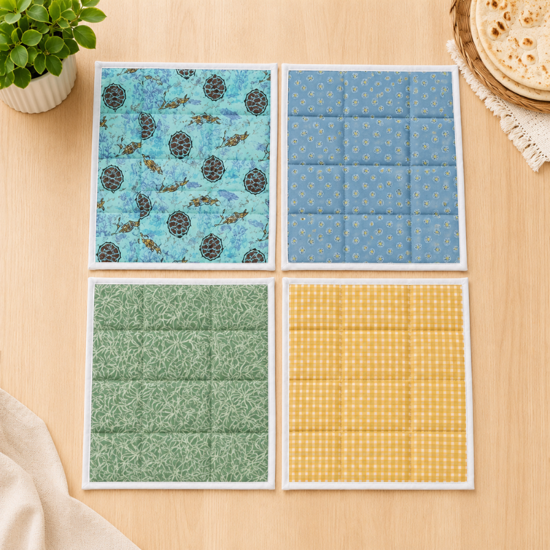 Roti Mat – Non-Stick, Washable Chapati Rolling Mat for Kitchen Use (Random Print-Pack of 1)