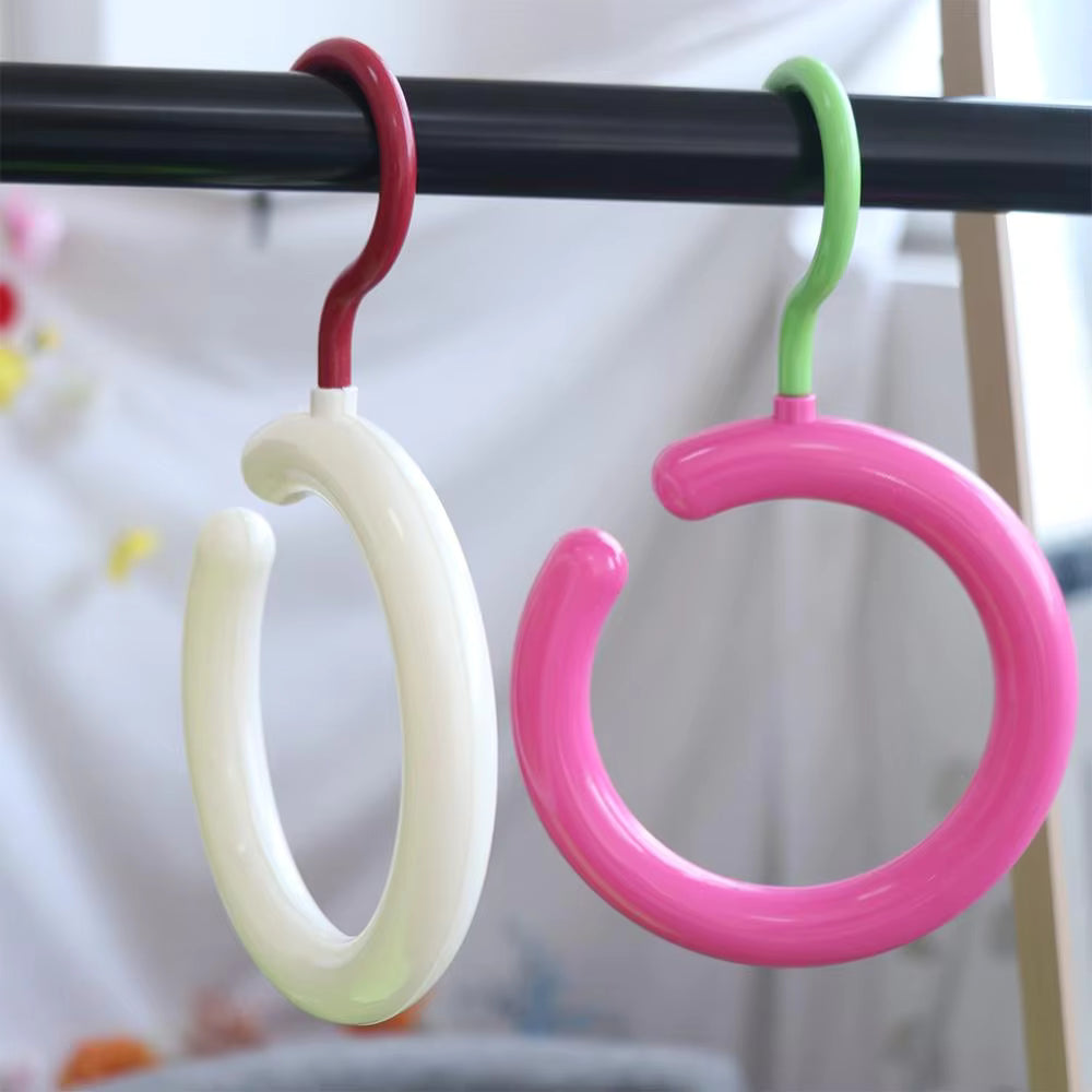 360° Rotating Round Scarf Tie Hanger Hat Rack Space Saving Clothes Storage Hook (Pack of 1)