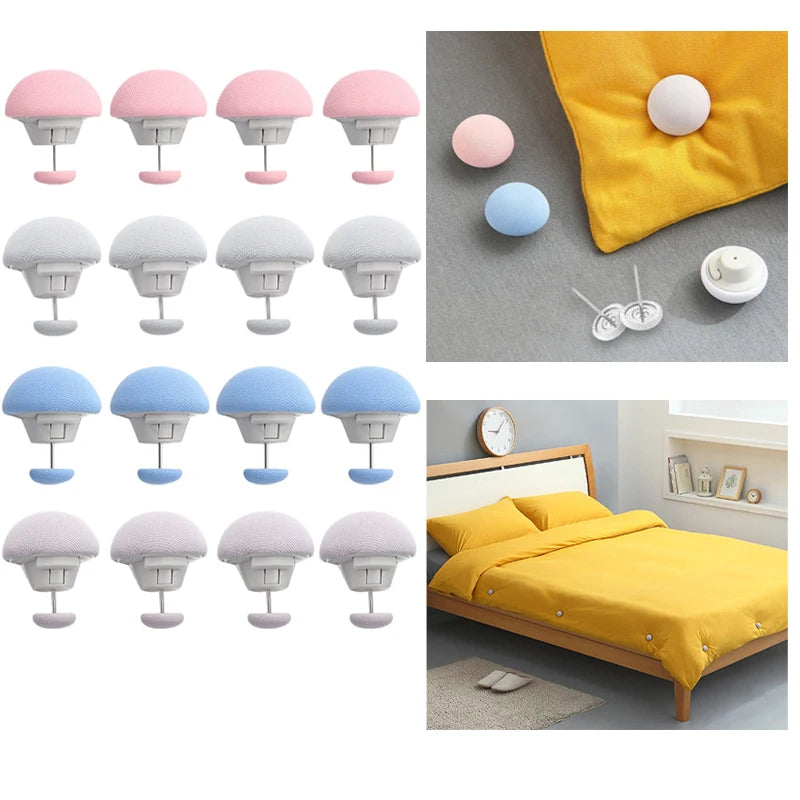 Blanket Buckles for Bed Sheets – Adjustable Sheet Fasteners & Bed Sheet Clips (Random color- Pack of 4)