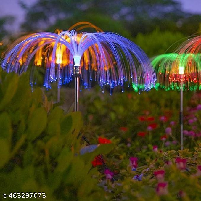 2 Pcs Solar Decorative Jellyfish LightColor Changing Waterproof Outdoor Garden Light