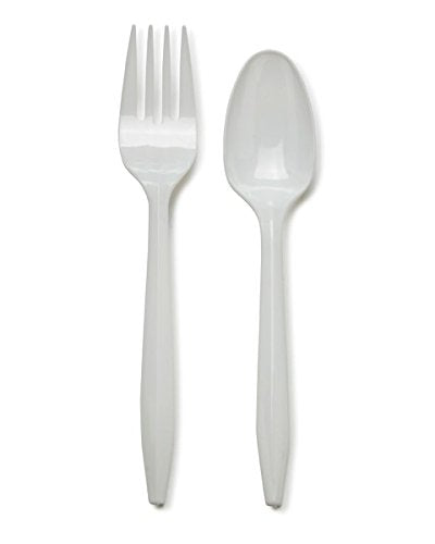 Plastic Spoon and Fork Set