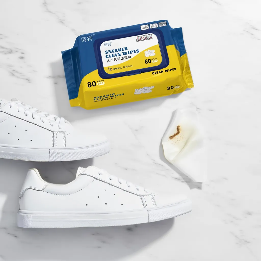 80 Pcs Shoe Cleaning Wipes | Instant Shoe Cleaner Wipes for White & Colored Shoes