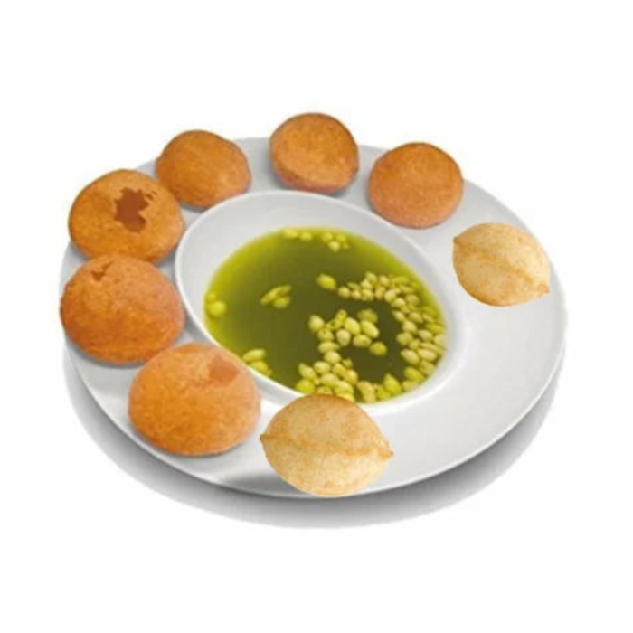 Snack Serving Pani Puri Plate – Plastic Serving Plate for Pani Puri, Golgappa & Snacks (Random Color) | Buy 1 Get 1 Free