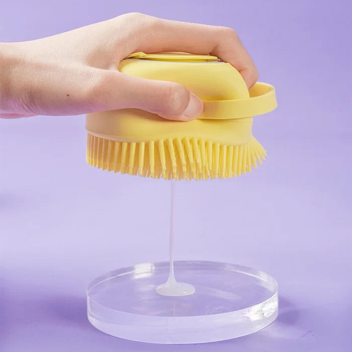 Soft Silicone Bath Massage Brush – Gentle Exfoliating & Body Scrubber for Shower, Spa & Skin Care (Random Color-Pack of 1)