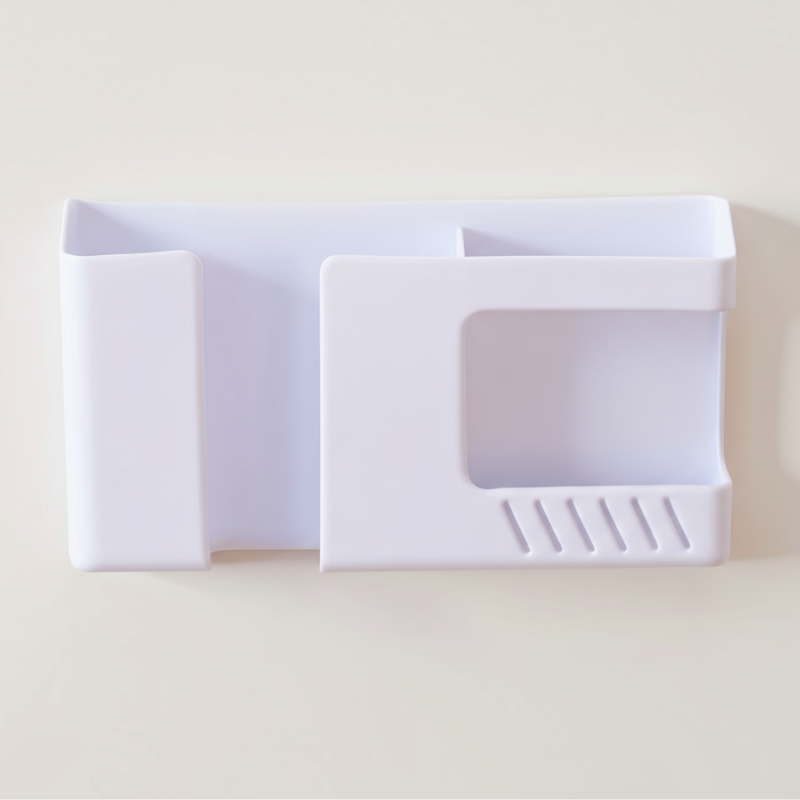 Wall Mounted 2-In-1 Mobile & Remote Holder – Space-Saving Organizer for Phones and TV Remotes