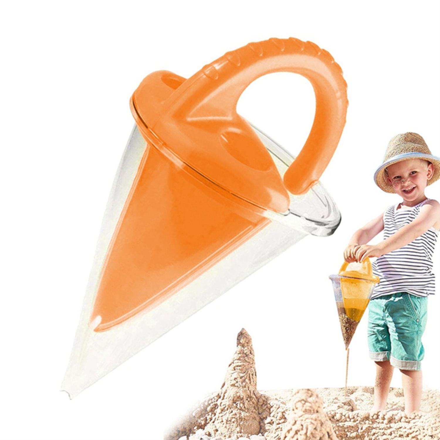 Spilling Funnel XXL Sand & Water Mixing Toy – Creative Beach & Outdoor Play Tool for Kids, Fun Waterfall Sand Spinner for Spectacular Sand Creations