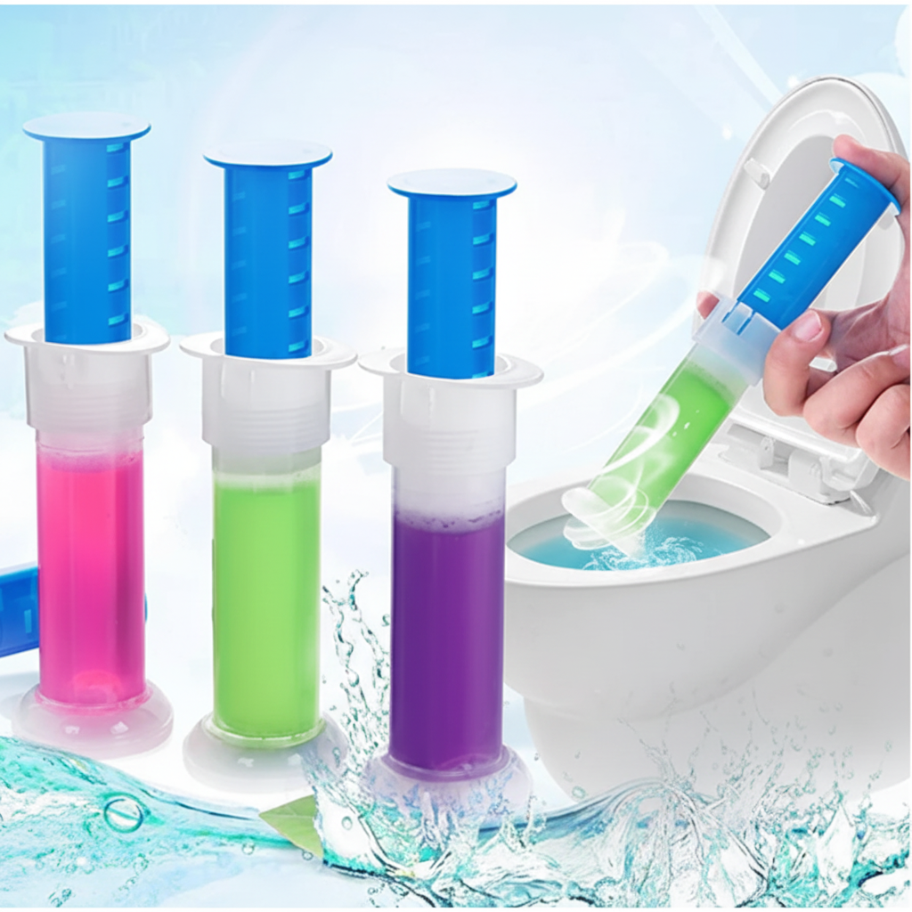 Toilet Freshener Injection Gel – Long-Lasting Bathroom Fragrance Gel for Clean & Odor-Free Toilets (Random color-Pack of 1)