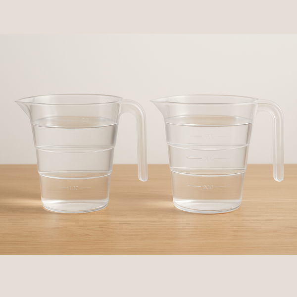 250ml Transparent Measuring Cup with Handle – Food-Grade Plastic Measuring Jug for Baking, Cooking & Kitchen Use (Pack of 1)