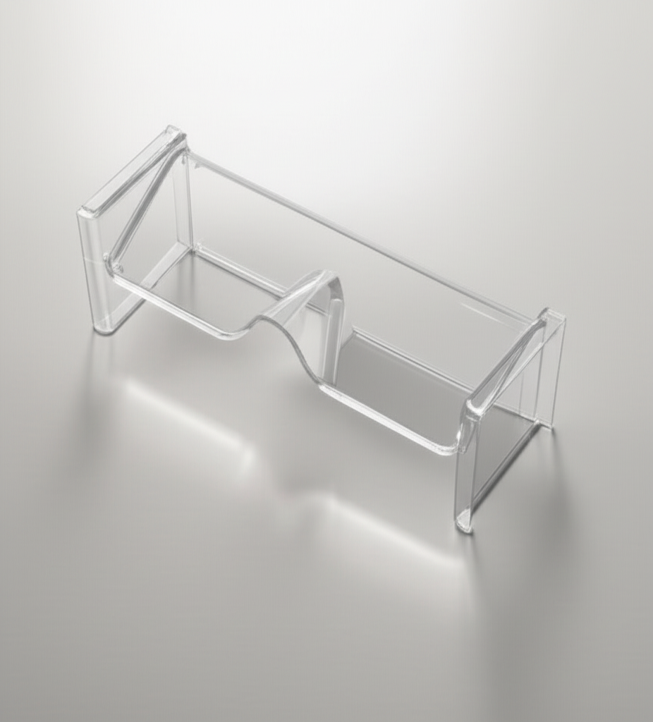 2 Pcs Transparent Sunglass Organizer – Eyeglass Storage Rack & Display Stand for Sunglasses, Spectacles & Eyewear (Home & Office Desk Holder)