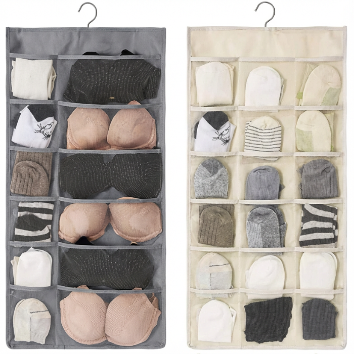 30 Grid Double-Sided Organizer – Transparent Storage Box for Jewelry, Beads, Accessories & Small Items(Random color-Pack of 1)