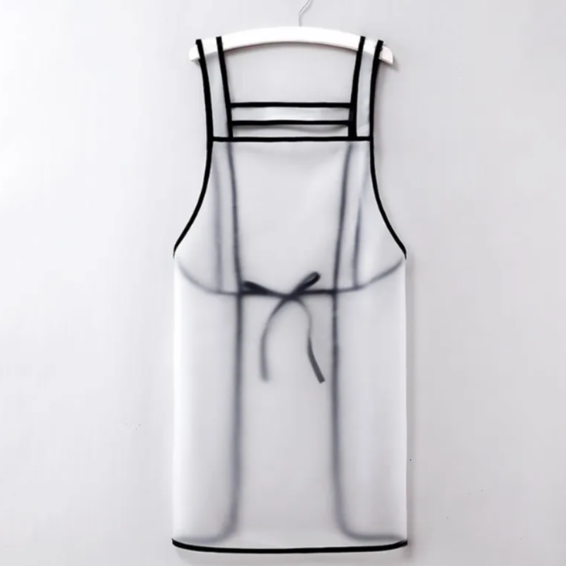 TPU Waterproof Apron with Hand Wipes Panel & Front Pocket – Oil-Proof, Stain-Resistant Kitchen Apron for Cooking, Cleaning & Dishwashing (Random color-Pack of 1)