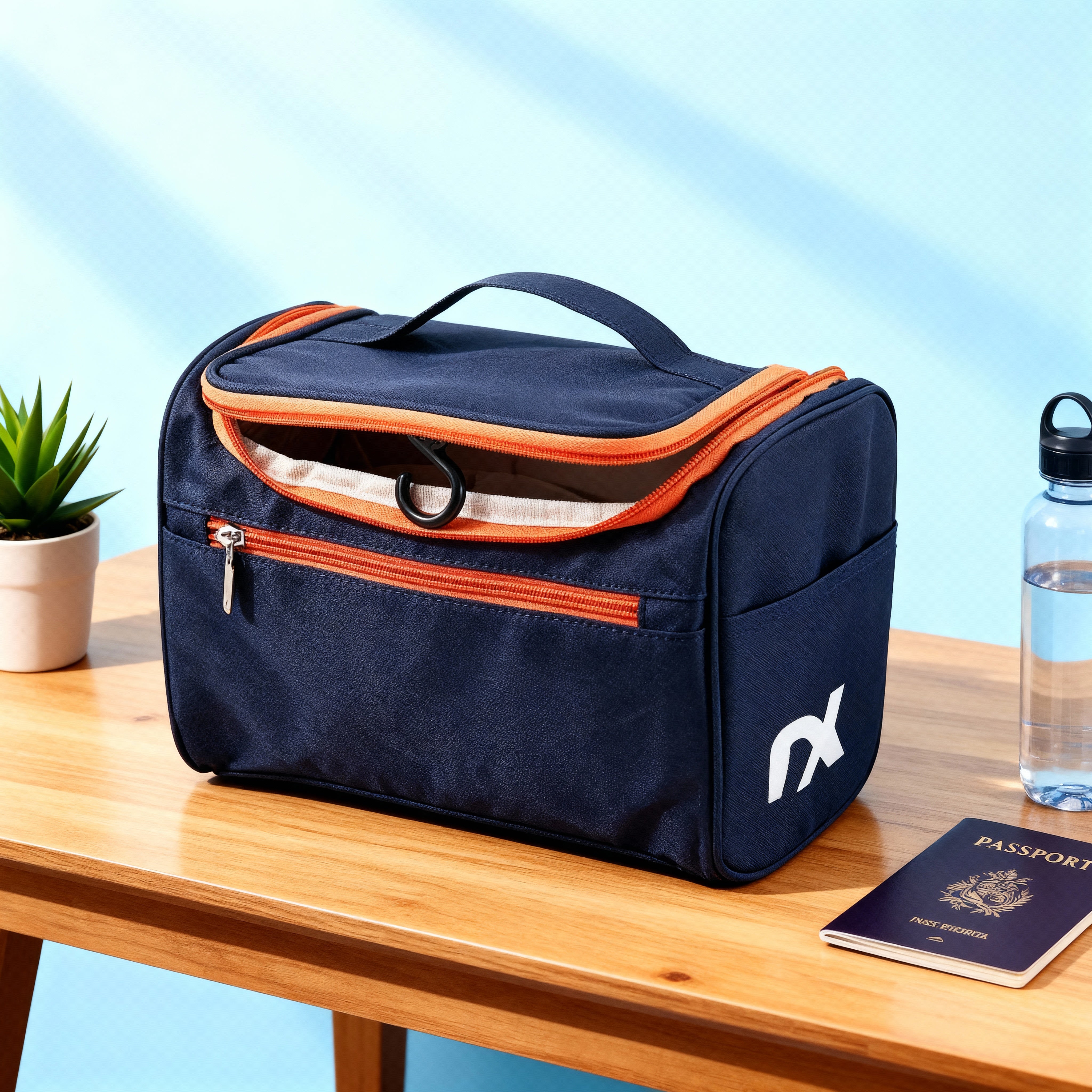 Travel Hanging Toiletry Bag – Portable Travel Organizer for Accessories, Makeup & Personal Care (Random Color-Pack of 1)