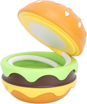 Burger rear view with closeup angle