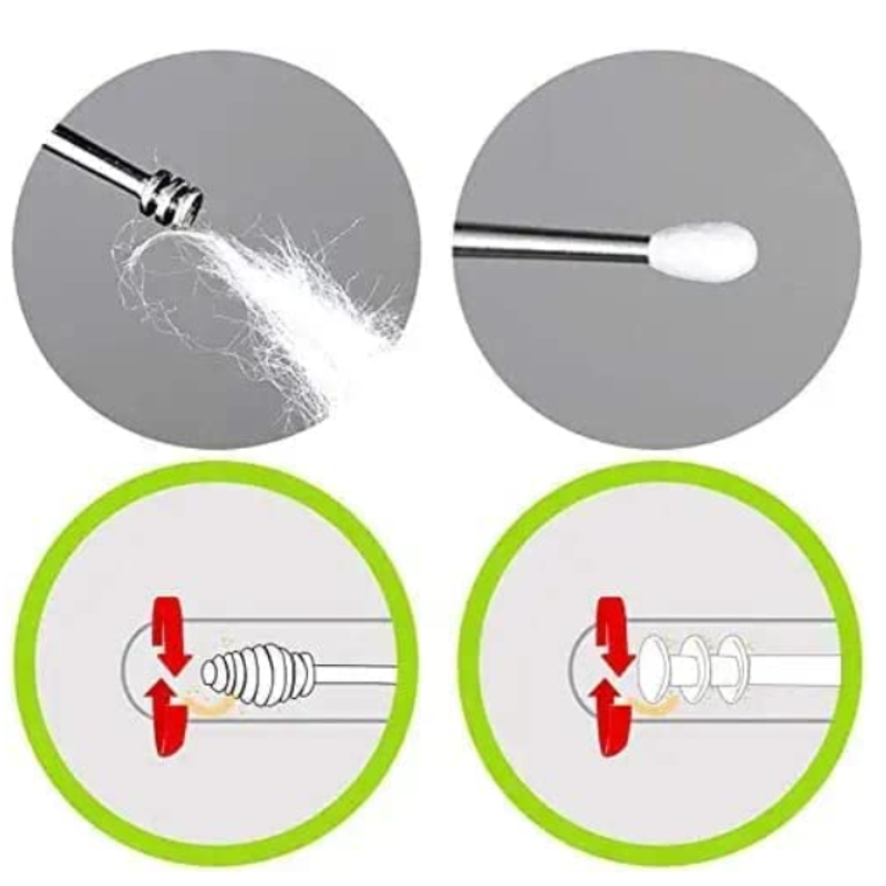 6 Pcs Ear Cleaning Tools Set with Plastic Storage Box – Multi-Functional Earwax Removal Kit for Personal Hygiene & Ear Care