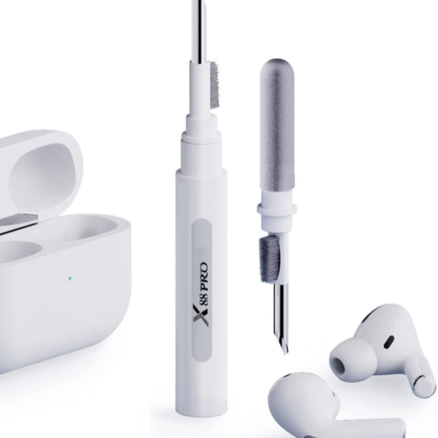 AirPods Cleaning Pen – Multifunction Earbud & Phone Cleaner Kit for AirPods, Headphones, Mobiles, Laptops, Computers & Gaming Devices (Pack of 1)