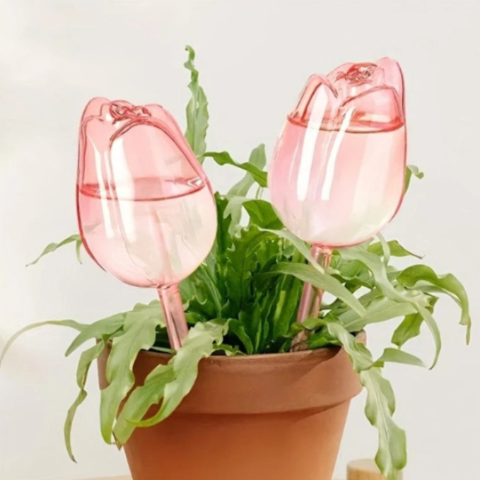 Decorative Tulip Style Self-Watering Planter Bulb – Auto Watering Solution for Indoor Pots and Garden Plants (1 Pcs)