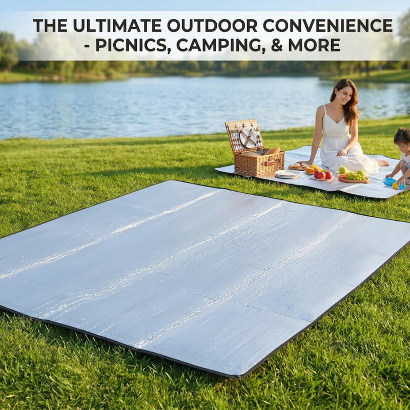 Outdoor Camping Mat – Large Picnic & Beach Mat (200 × 100 Cm)