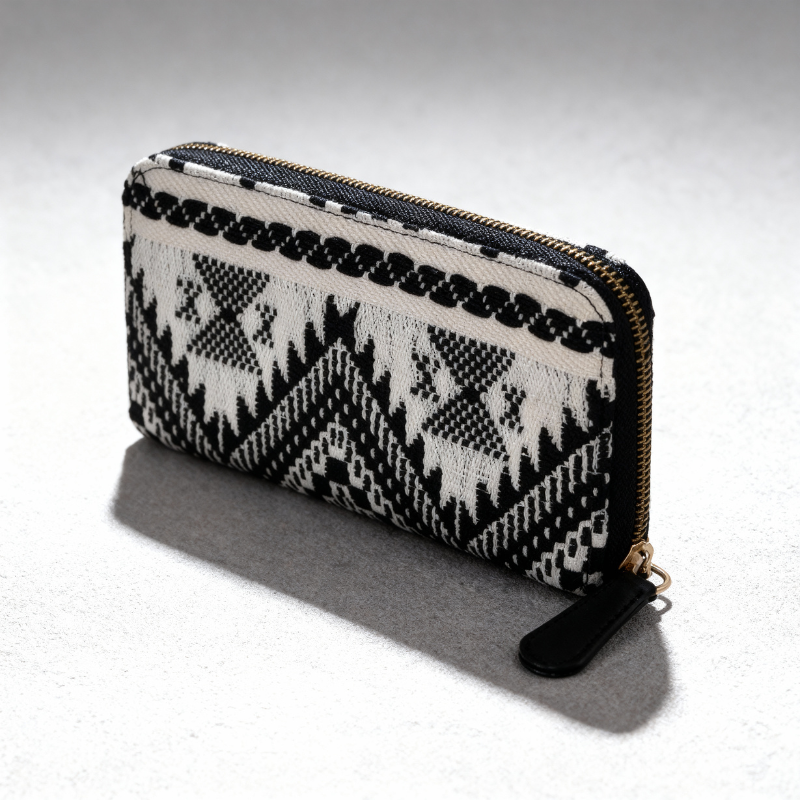 Ladies Cotton Harmony Wallet – Fashionable & Lightweight Everyday Purse (Random Design-Pack of 1)