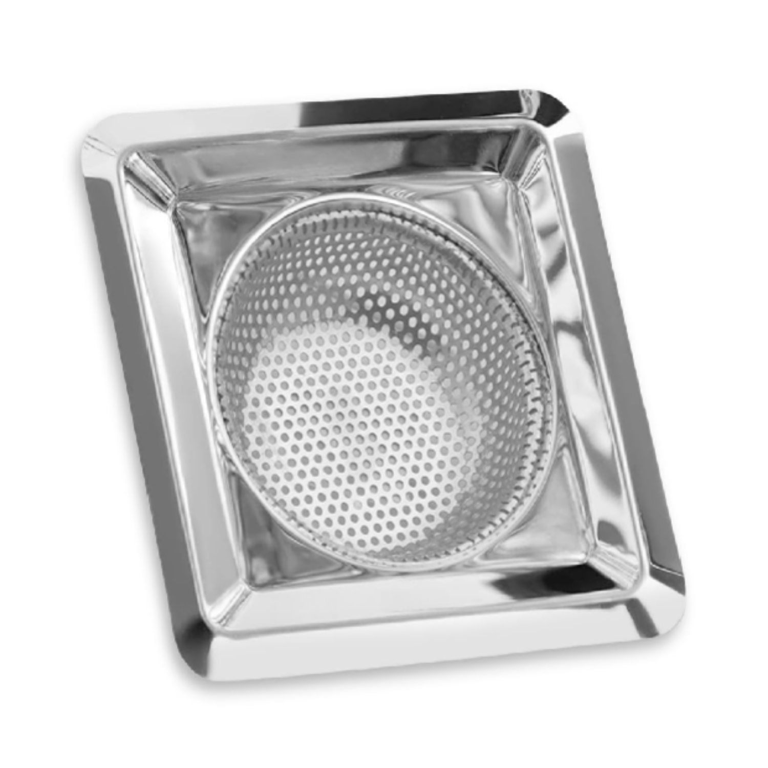 Square Stainless Steel Sink Strainer 11 CM – Anti-Clogging Drain Filter & Hair Catcher | Rustproof Mesh Jali for Kitchen