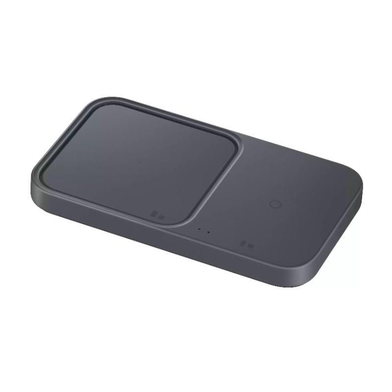Samsung Original Wireless Charger Duo Pad – 15W Fast Wireless Charging Stand for Galaxy Phones, Buds & Watches (Black)