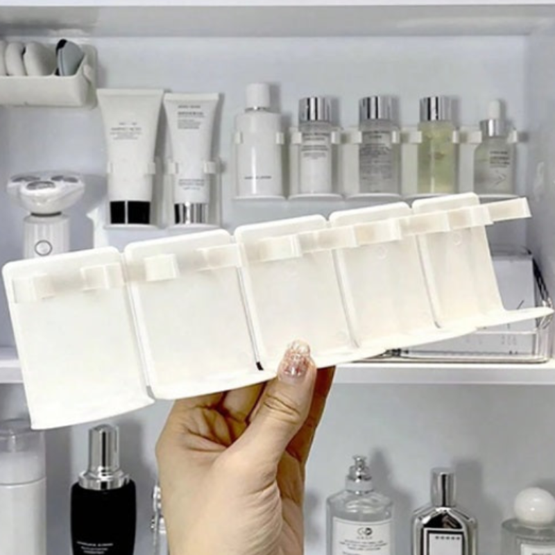 5 Slot Multipurpose Wall Mounted Storage Rack – Bathroom Amenities & Accessories Organizer