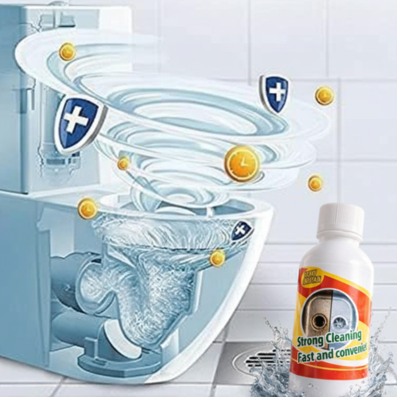 Atmos Power Express Drain Cleaner – Fast-Acting Pipe & Drain Clog Remover for Kitchen & Bathroom