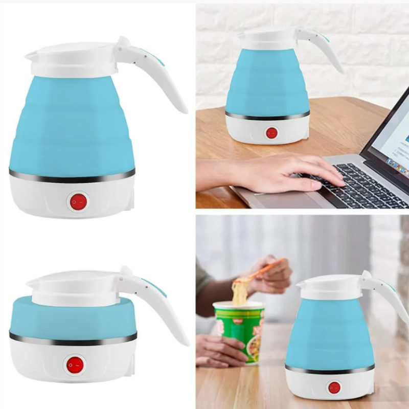 Folding Electric Kettle – Portable Collapsible Travel Kettle for Tea, Coffee & Hot Water, Compact Electric Kettle for Home, Office & Travel
