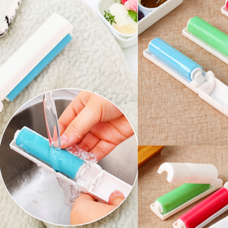 Clothes Roller Cleaner Lint Remover – Washable Reusable Pet Hair & Dust Remover for Clothes, Sofa & Carpet (Random color-Pack of 1)