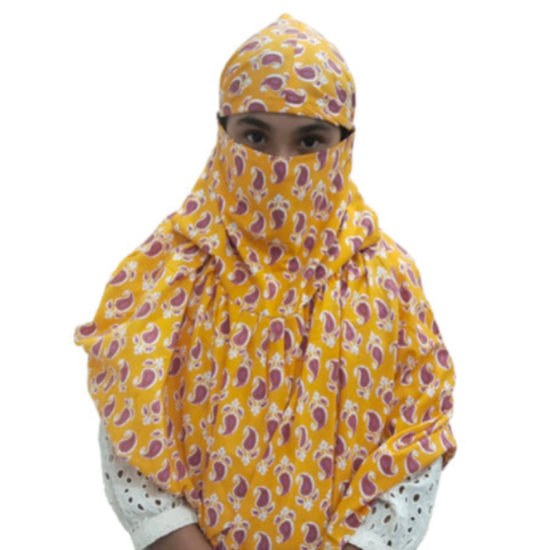 Printed Scarf Cum Mask With Face Cover Sun Protection (Random Print)