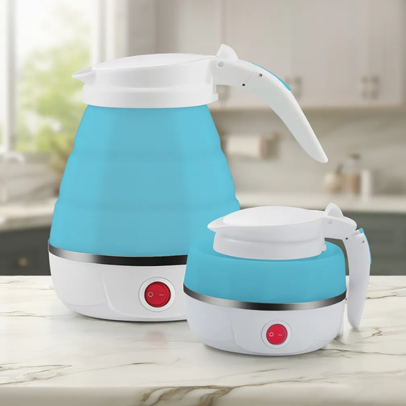 Folding Electric Kettle – Portable Collapsible Travel Kettle for Tea, Coffee & Hot Water, Compact Electric Kettle for Home, Office & Travel