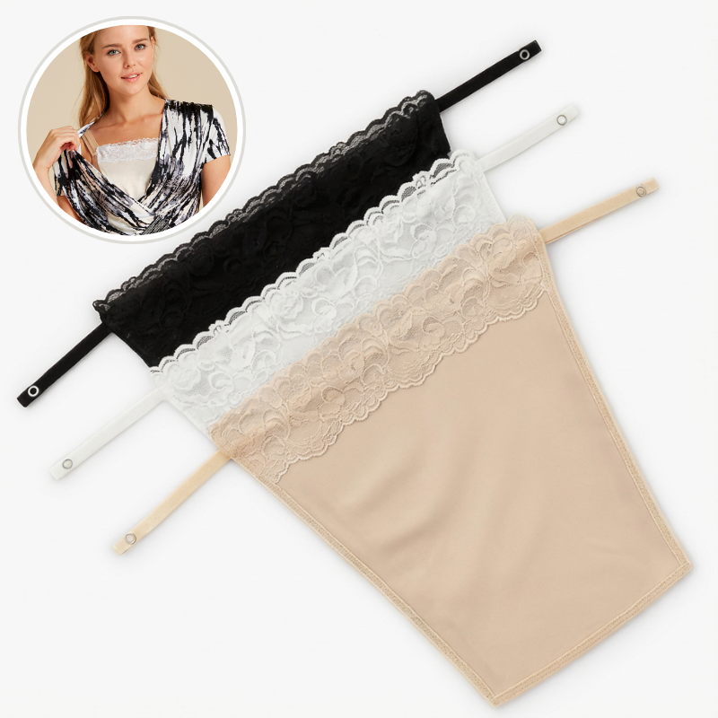 Cami Secret Set of 3 Camisole (Black, Beige & White) - Soft, Stretchable Innerwear for Women