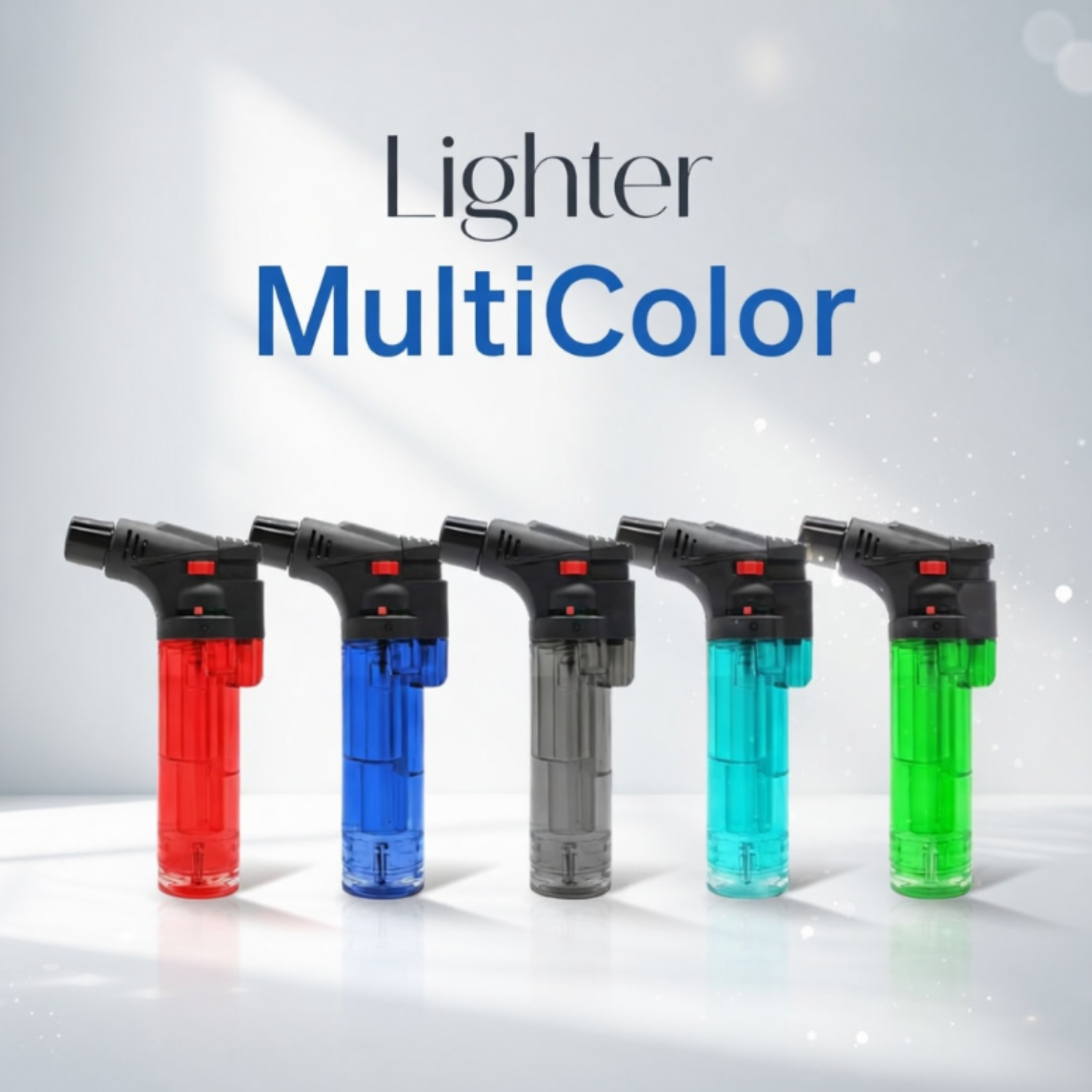 Non Refillable Blow Torch Jet Lighter –Butane Flame Lighter for Cooking, BBQ, Camping & Crafts (Random color- Pack of 1)