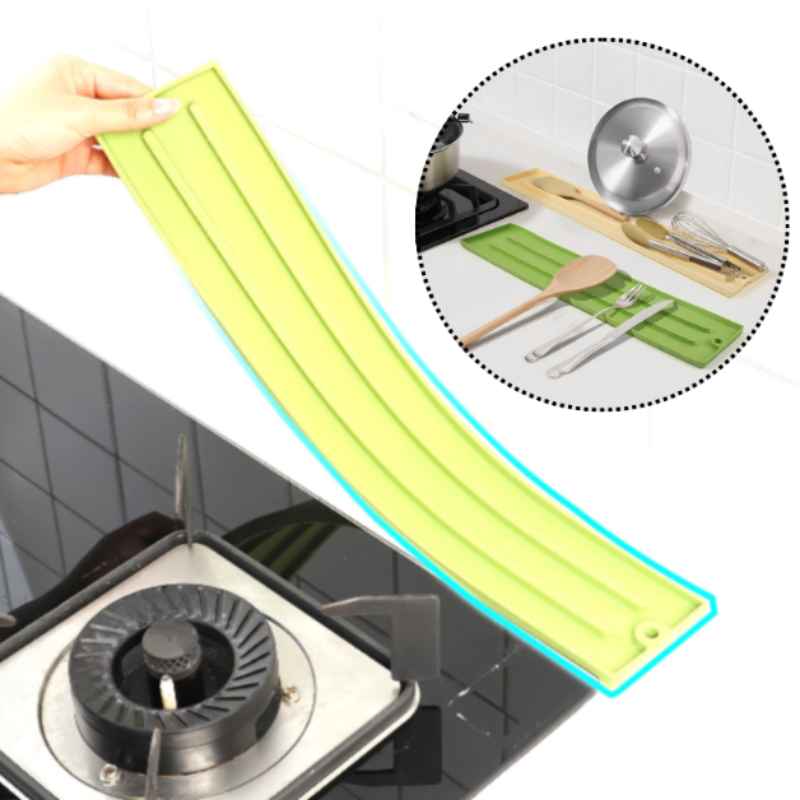 Heat-Resistant Silicone Pot Lid Holder Mat – Anti-Slip, Drip-Catching Countertop Organizer for Multiple Lids (Random color-Pack of 1)