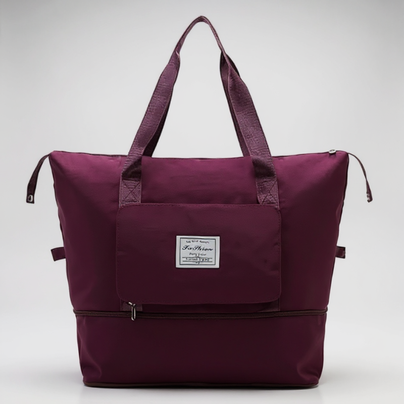 Oxford Fabric Large Capacity Travel Bag – Foldable & Expandable Waterproof Duffel Bag | Collapsible Handbag for Travel, Gym, Overnight & Weekend Trips