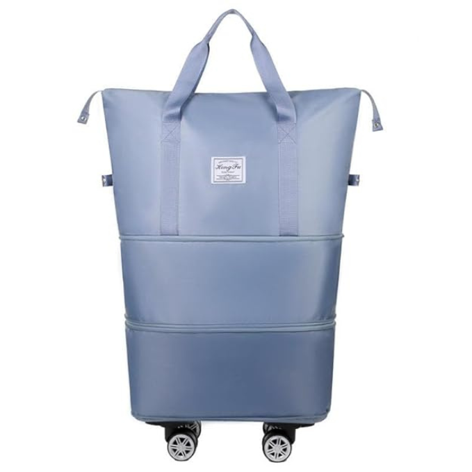 Duffel Trolley Bag with Wheels – Expandable & Foldable Travel Luggage Bag (Lightweight & Durable)