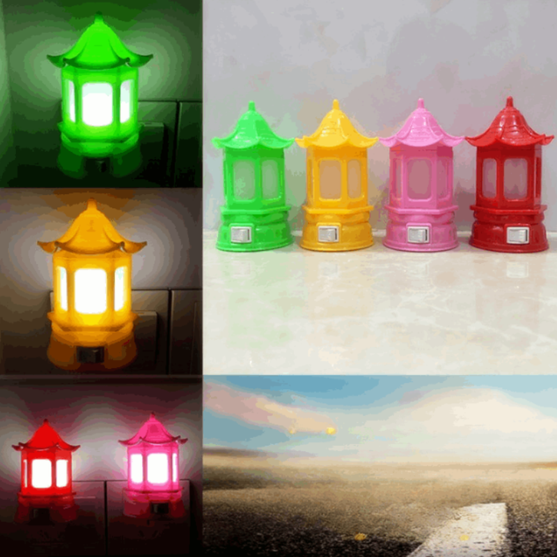 Castle Shape LED Night Lamp – Cute Decorative Night Light for Kids, Bedroom & Home Décor (Random Color-Pack of 1 Pc)
