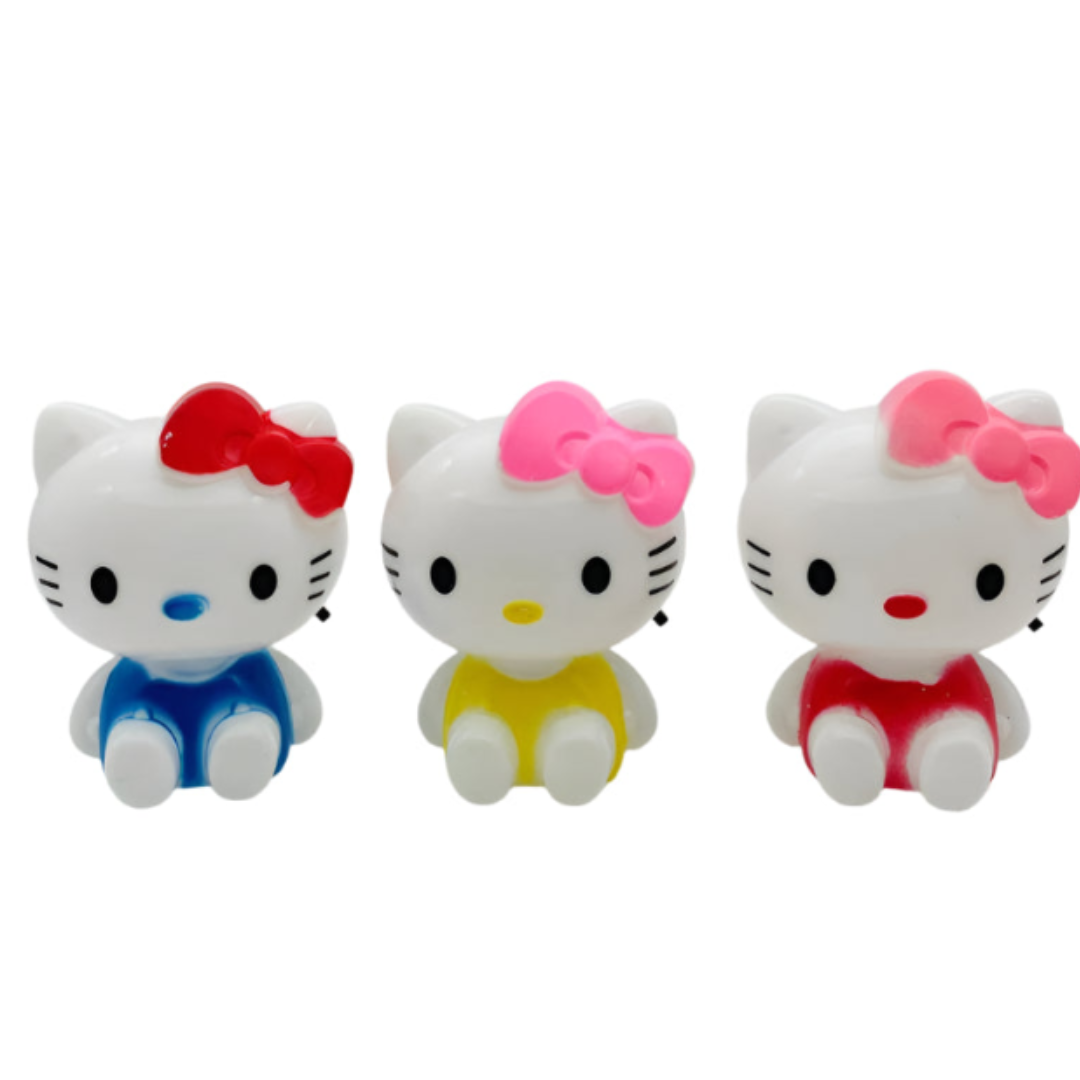 Cute Cat Shape LED Night Lamp – Soft Glow Plug-In Night Light for Kids’ Bedroom & Home Décor (Random Colors-Pack of 1 Pc)