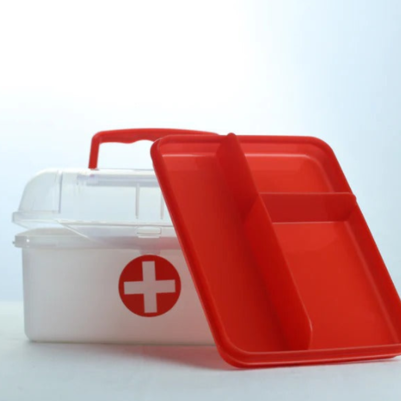 First Aid Mini Medicine Kit Box – Portable Medical Storage Organizer for Travel, Home & Office (Pack of 1)