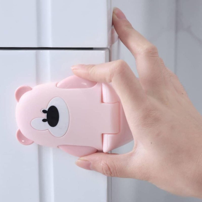 Child Safety Lock for Cabinets & Drawers – ABS Baby Proof Lock for Refrigerator, Cupboard & Furniture | Easy Install Safety Latch (Random color-Pack of 1)