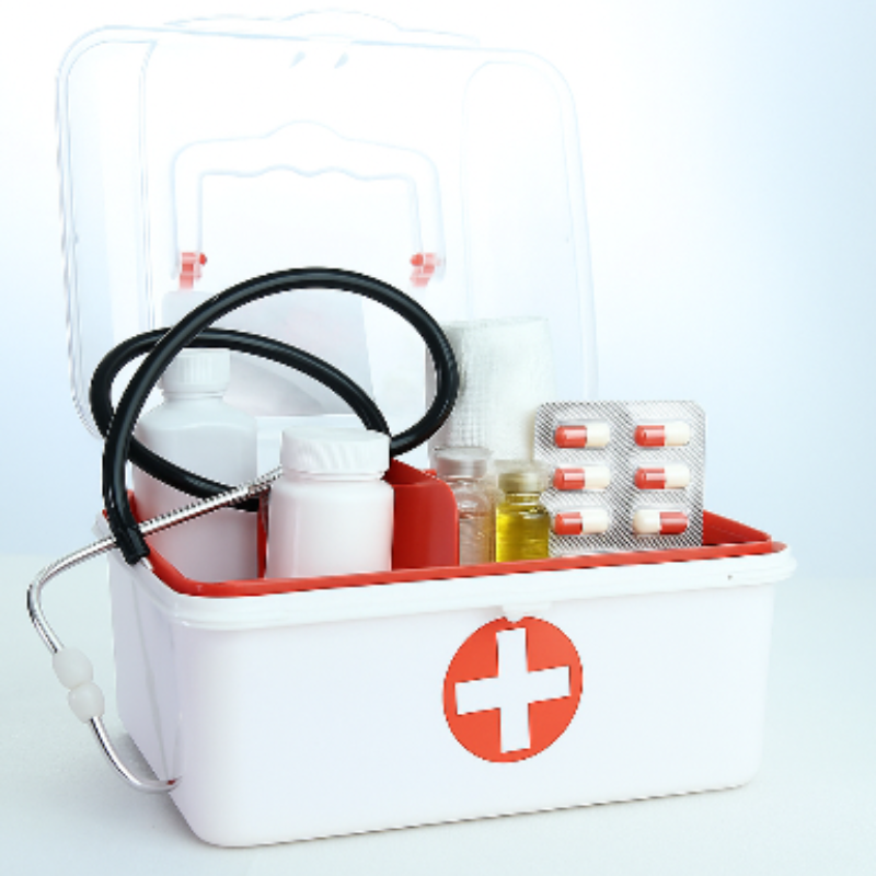 First Aid Mini Medicine Kit Box – Portable Medical Storage Organizer for Travel, Home & Office (Pack of 1)