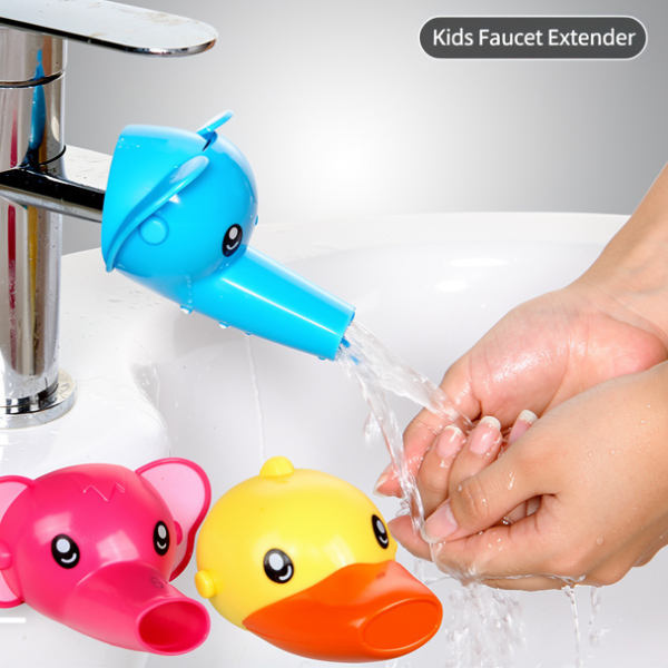Cute Animal Face Faucet Extender – Kids Water Tap Extender for Easy Hand Washing (Random Animal- Pack of 1)