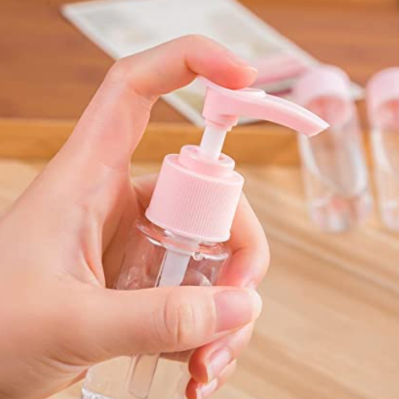 Refillable Travel Cosmetic Bottle Set – Portable Spray Bottle, Cream Jars & Spatula for Toiletries, Makeup & Liquid Storage(4Pcs Set)