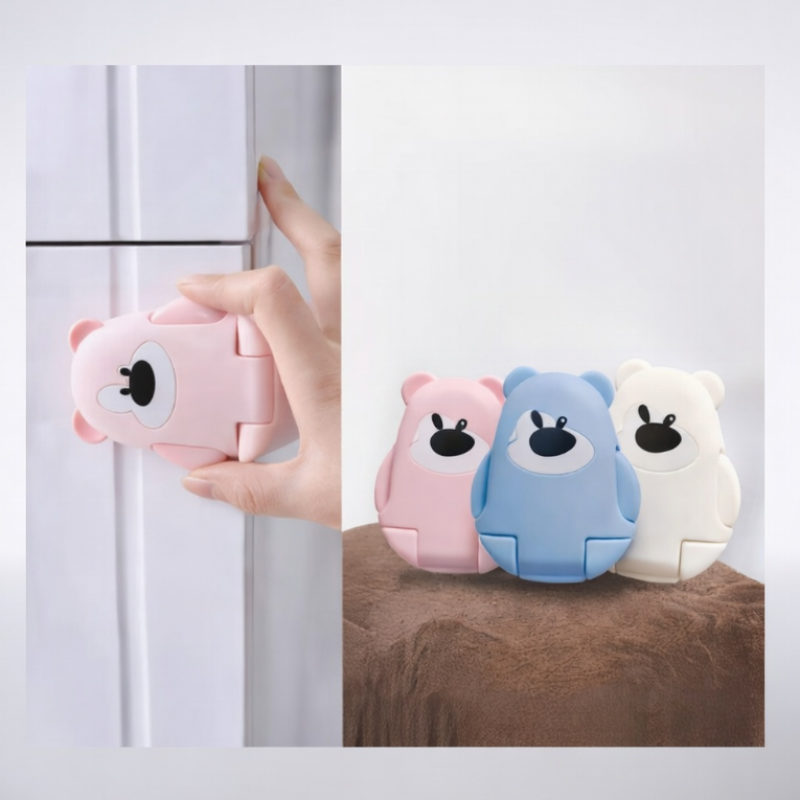 Child Safety Lock for Cabinets & Drawers – ABS Baby Proof Lock for Refrigerator, Cupboard & Furniture | Easy Install Safety Latch (Random color-Pack of 1)