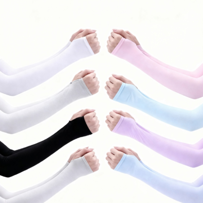 Let's slim Hand Cover Cool Arm Sleeves - UV Protection & Breathable Sports Wear (Pack of 1 Pair)